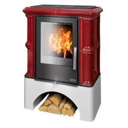 Kachlová kamna ABX Bavaria s výměníkem, Bordó